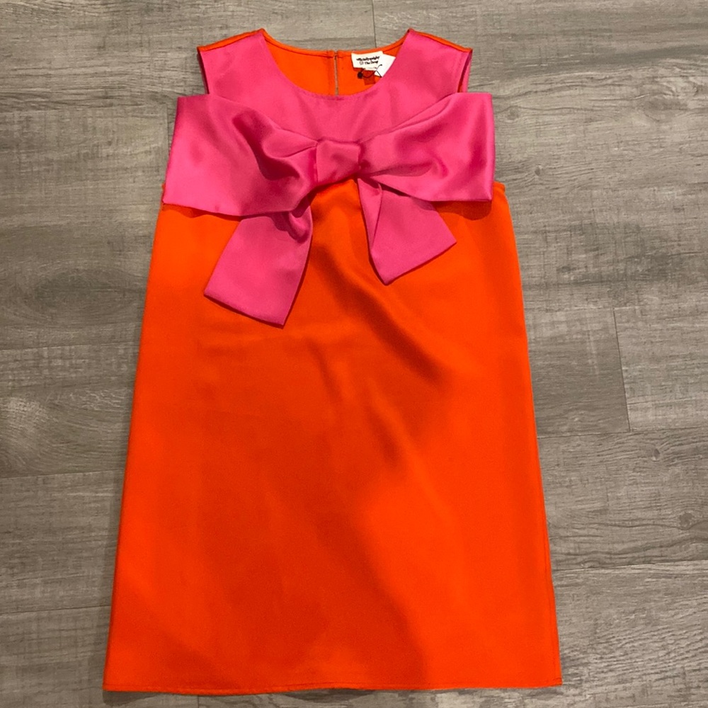 Women's Mini Dress - Orange and Pink